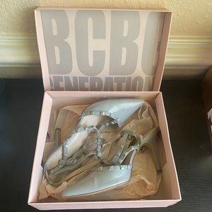BCBGeneration Darron Grey Patent Pump